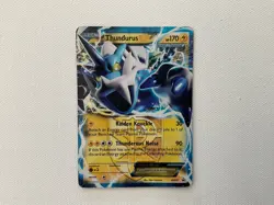 Thundurus EX 2013 BW81 Black & White Black Star Promo Holo Pokemon Trading Card - Image 1