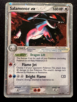 Salamence ex 103/107 EX Deoxys Pokemon Card Holo Foil Rare HP - Image 1