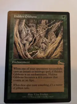 Hidden Gibbons [Urza's Legacy] Magic MTG Cards NM NP - Image 1