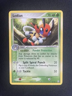 Pokemon Card - Ledian 23/109 EX Team Rocket Returns Non Holo Rare - LP/NM - Image 1