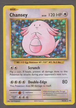 Chansey 70/108 Rare Holo XY Evolutions Pokemon Card NM 2016 Base Set Artwork - Image 1
