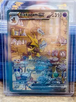 Pokemon Alakazam EX TCG Card 201/165 SV Scarlet & Violet 151 NM Condition - Image 1