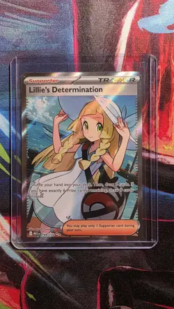 Pokemon TCG Mega Evolution Lillie’s Determination Full Art Trainer Card 169/132 - Image 1