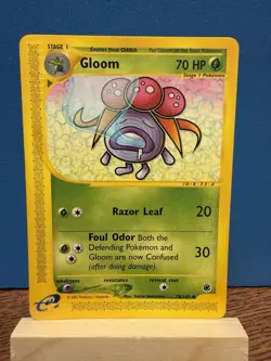 Pokemon TCG Gloom 78/165 Expedition Uncommon E-Reader Card Vintage - Image 1