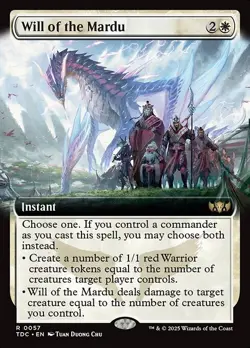 Will of the Mardu Extended Art R Foil #57 | Dragonstorm Commander TDC | MTG - Image 1