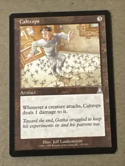 Caltrops X1 Urza’s Destiny NM Cond See Pics Front Back - Image 1