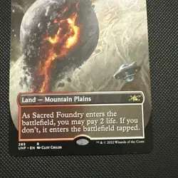 Sacred Foundry (Borderless) – Unfinity (UNF) #285 NM Non-Foil MTG - Image 3