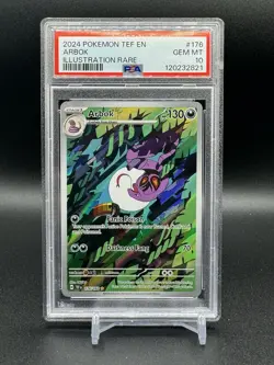 Arbok 176/162 Illustration Rare Temporal Forces English PSA 10 GEM MINT Pokemon - Image 1