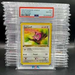 1999 Pokemon Jungle 1st Edition Jigglypuff 54/64 PSA 8 - Image 1