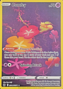 COMFEY GG14/GG70 NM Crown Zenith: Galarian Gallery Pokemon Card NM - Image 1
