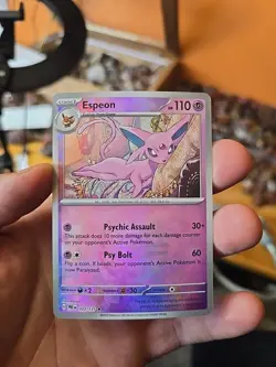 Pokemon TCG Leafeon & Espeon Poke Ball Pattern Prismatic Evolutions - Image 2