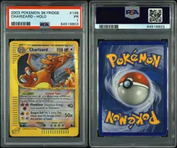 2003 Pokemon Skyridge Charizard Holo 146/144 Crystal PSA 1 - Image 2
