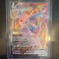 POKEMON ESPEON VMAX 065/203 Full Art Ultra Rare Holo Evolving Skies CARD - Image 1
