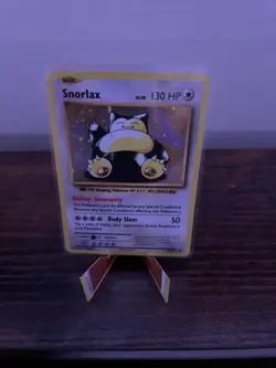 Snorlax XY179 Holo Black Star Promo Pokemon Card Retro Style, LP Condition - Image 1