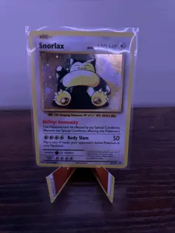 Snorlax XY179 Holo Black Star Promo Pokemon Card Retro Style, LP Condition - Image 2