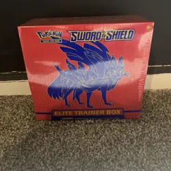 Pokemon Sword and Shield Elite Trainer Box Zacian -sealed 820650104459 - Image 1
