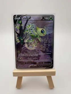 Celebi V (Alternate Full Art) 245/264 Swsh08: Fusion Strike Holo Pokemon - Image 1