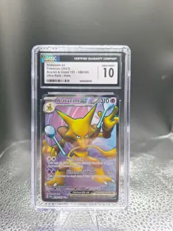2023 Pokemon Scarlet & Violet 151 #188/165 Alakazam Ex Holo CGC 10 GEM MINT - Image 1