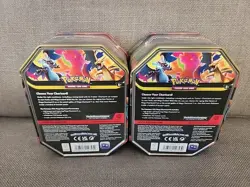 2x Pokemon TCG: Mega Charizard Y Ex Tin - Factory Sealed Lot - Image 2