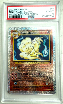 2002 Pokemon Legendary Collection #17/110 NINETALES REV FOIL PSA 6 - NEW CERT # - Image 1