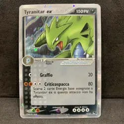 Carta Pokemon Tyranitar ex 17/17 Pop Series 1 2004 Holo Rare ITA - Image 1