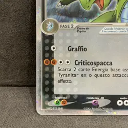 Carta Pokemon Tyranitar ex 17/17 Pop Series 1 2004 Holo Rare ITA - Image 4