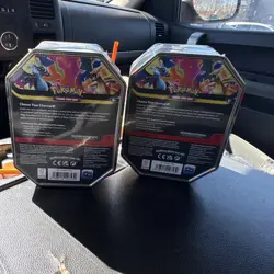Pokemon TCG Charizard & Mega Charizard X/Y Tin Lot - Standard Size, Multicolor - Image 2