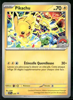 Pikachu SVP 225 - Pokemon TCG Black Star Promo World Championship 2025 FR - Image 1