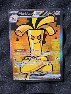 Gholdengo ex - 252/182 - Pokemon Paradox Rift Special Illustration Rare Card NM - Image 1