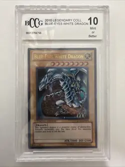Yu-Gi-Oh Blue Eyes White Dragon LC01-EN004 2010 Legendary Collection BCCG 10 - Image 1