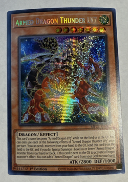 YuGiOh Armed Dragon Thunder LV7 MP22-EN002 Prismatic Secret 1st Edition NM - Image 1
