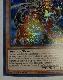 YuGiOh Armed Dragon Thunder LV7 MP22-EN002 Prismatic Secret 1st Edition NM - Image 5