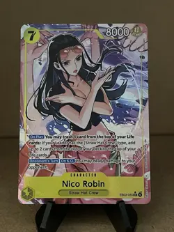 One Piece Nico Robin EB03-055 Alt Art Super Rare Heroines Edition English - Image 1