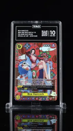 Boa Hancock One Piece OP14-112 SP Alt Art The Azure Sea's Seven TAG 10 POP 5! - Image 1