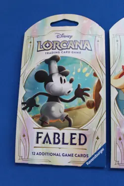 2025 DISNEY LORCANA FABLED 3 HANGER SLEEVE LOT SEALED - Image 2