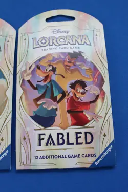 2025 DISNEY LORCANA FABLED 3 HANGER SLEEVE LOT SEALED - Image 4