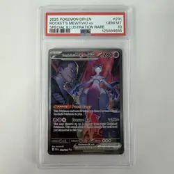 Pokemon Team Rocket's Mewtwo ex 231/182 SIR Destined Rivals PSA 10 - Image 1