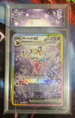 Carte Pokemon Mentali 155/131 Collect Aura 9.5 EV8.5 Evolutions Prismatiques FR - Image 1