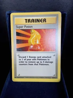 Pokemon TCG Trainer Super Potion 90/102 Base Set Vintage - Image 1
