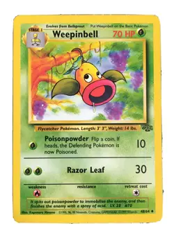 Weepinbell 48/64 Jungle Pokemon Card - Image 1