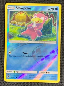 Slowpoke 54/214 Common Reverse Holo Lost Thunder Pokemon TCG - Image 1