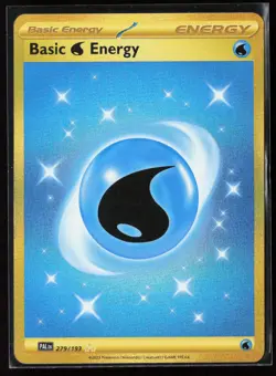 Basic Water Energy 279/193 Gold Secret Rare Paldea Evolved Pokemon TCG NM - Image 1