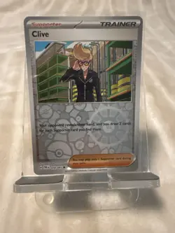 Clive - PAF 078 - Reverse Holo - Pokemon TCG NM FREE SHIP & Discounts - Image 1