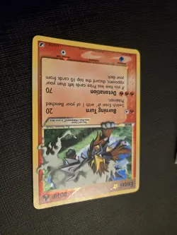 2005 EX Unseen Forces GOLD STAR Shiny Entei Holo Foil Rare 113/115 Pokemon - Image 2