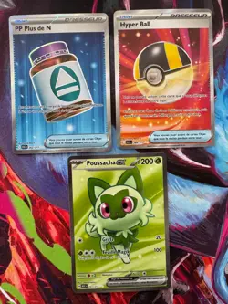 Lot de 3 Cartes Pokemon FA ME2.5 Heros Transcendants FR Neuves - Image 1