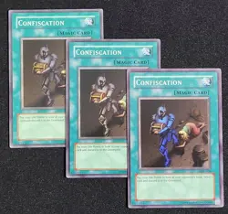 3 X YuGiOh TCG Confiscation - MRL-038 - Super Rare - Unlimited Edition LP - Image 1