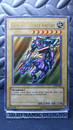 | Yugioh Gaia The Fierce Knight LOB-006 Ultra Rare Legend Of Blue Eyes HP 🔥 | - Image 1