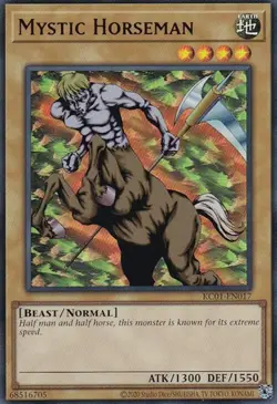 Near Mint, English Yu Gi Oh Mystic Horseman - KC01-EN017 - Ultra Rare - Unlimite - Image 1