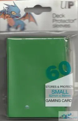 60 ULTRA PRO YUGIOH GREEN MINI DECK PROTECTORS CARD SLEEVES - Image 1
