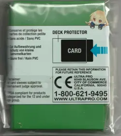 60 ULTRA PRO YUGIOH GREEN MINI DECK PROTECTORS CARD SLEEVES - Image 2